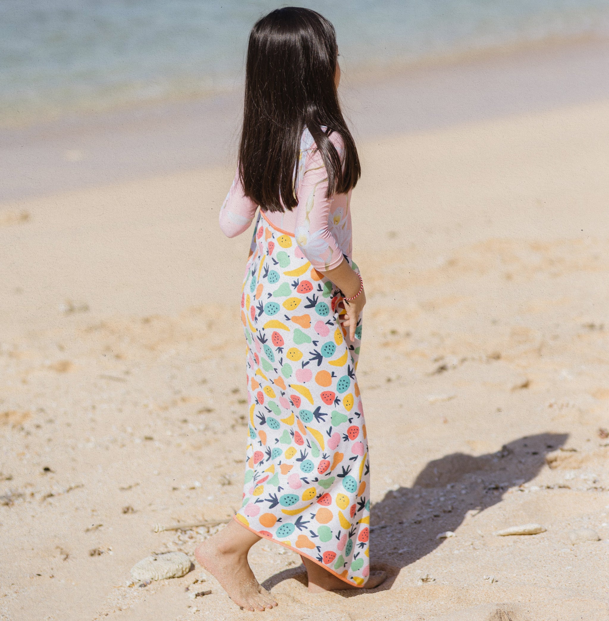 Sweet Summer - Strandtuch für Kinder - schadstofffrei, schnelltrocknend  & sanft zur Haut (140cm x 70cm) - WOODSANDWAVES