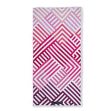 Pink Relaxation  - Strandtuch für Kinder - schadstofffrei, schnelltrocknend  & sanft zur Haut (140cm x 70cm) - WOODSANDWAVES