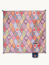 Mosaics - Picknick- und Stranddecke (isoliert) 200 x 200 cm - XXL Picknickmatte aus recyceltem PET - wasserdicht und wärmend