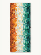 Kaleidoscope Orange - Quick-drying travel and beach towel with secret pocket