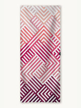 Pink Relaxation - Quick-drying travel and beach towel with secret pocket