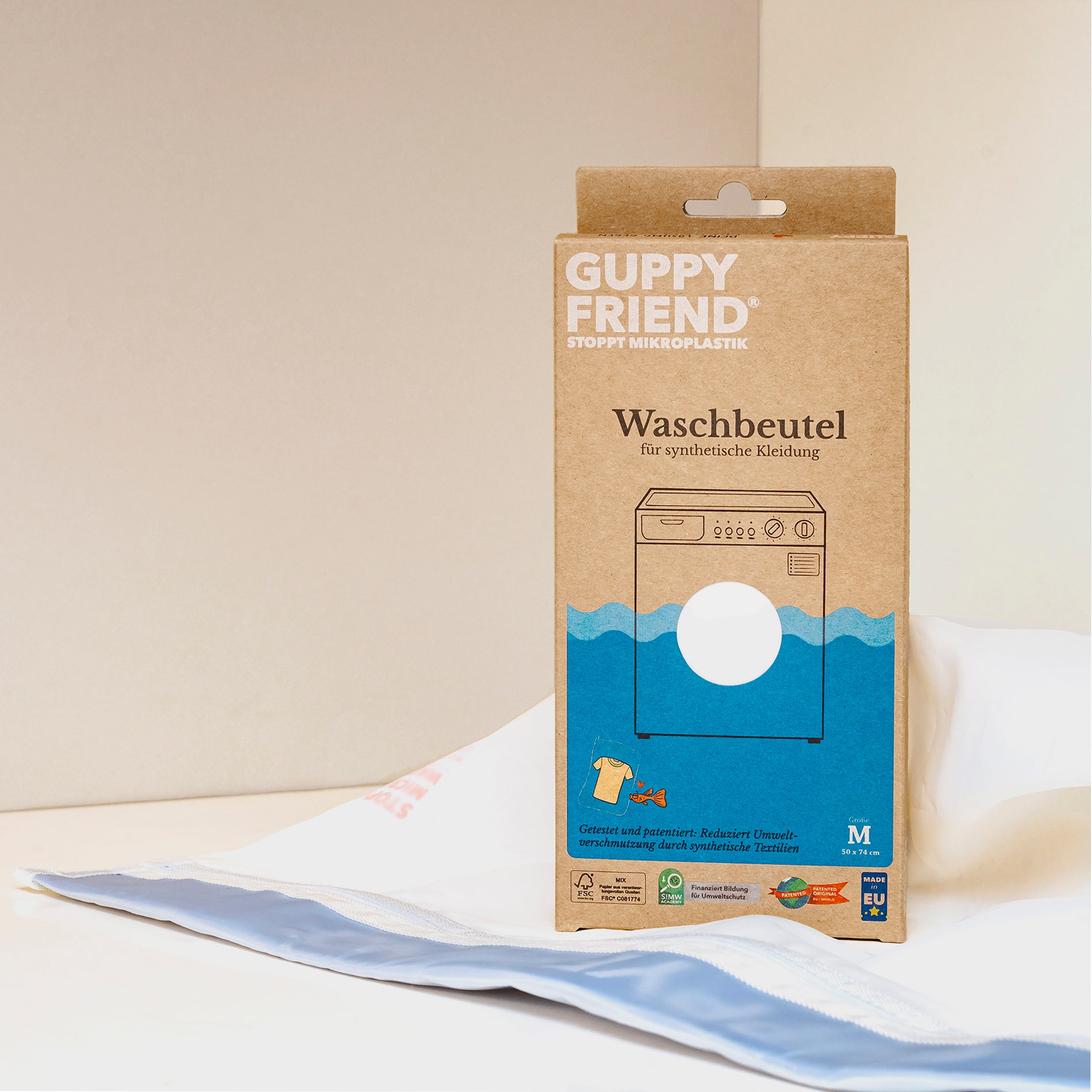 Guppyfriend Waschbeutel - Wäschesack gegen Mikroplastik-Entstehung beim Waschen - WOODSANDWAVES