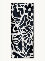 Midnight Florals - Quick-drying travel and beach towel with secret pocket