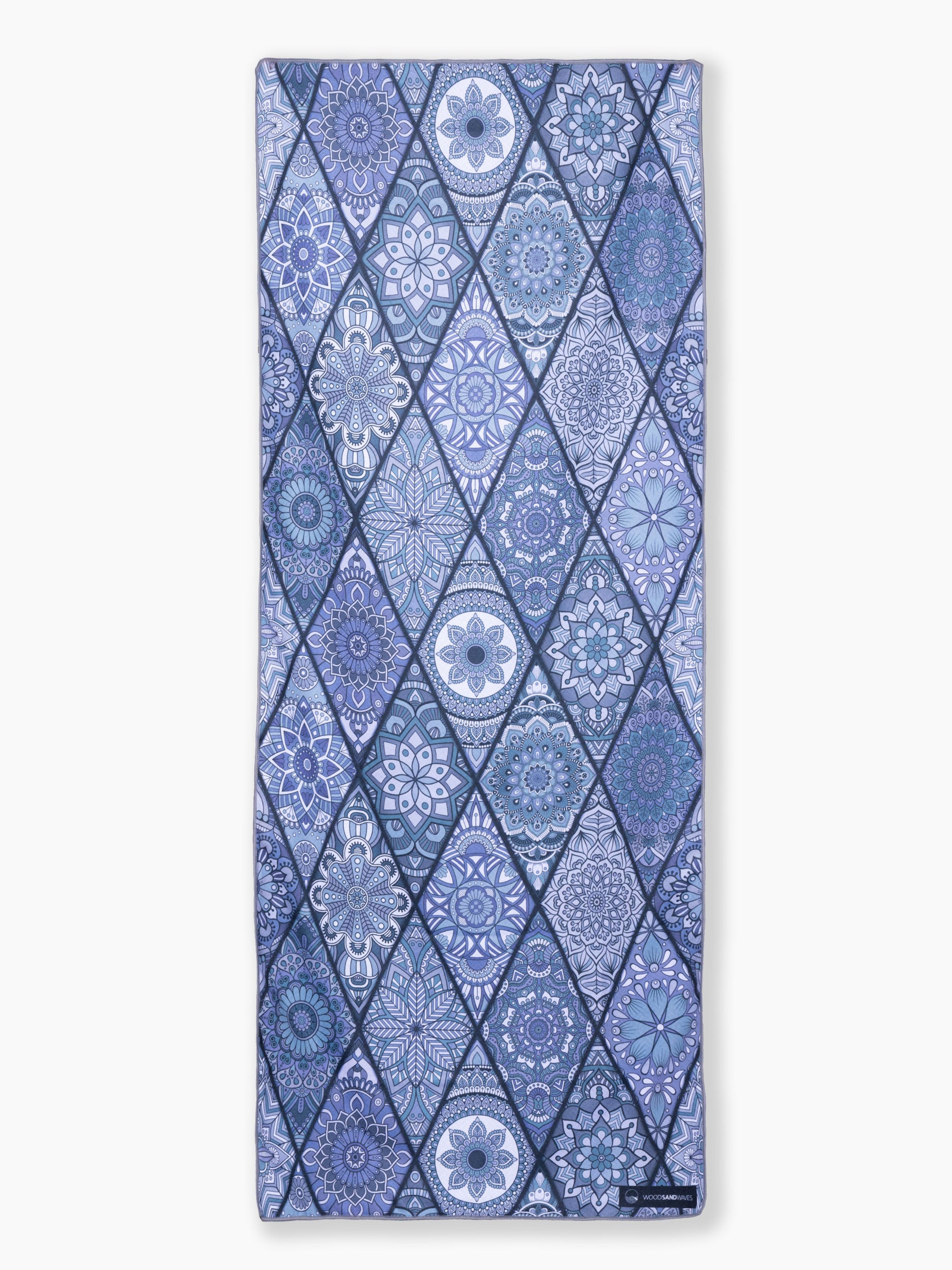 Mosaics Noir - Schnelltrocknendes Reise- und Strandtuch mit Geheimfach