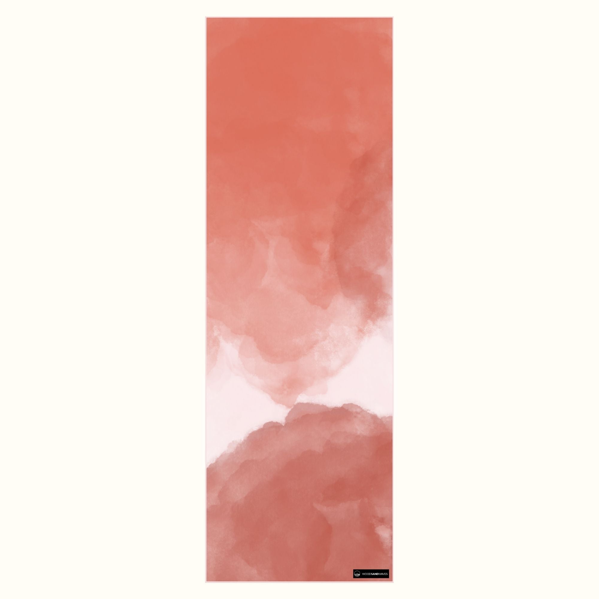 Red Horizon - Rutschfestes Yoga-Handtuch mit Silikon-Noppen - WOODSANDWAVES
