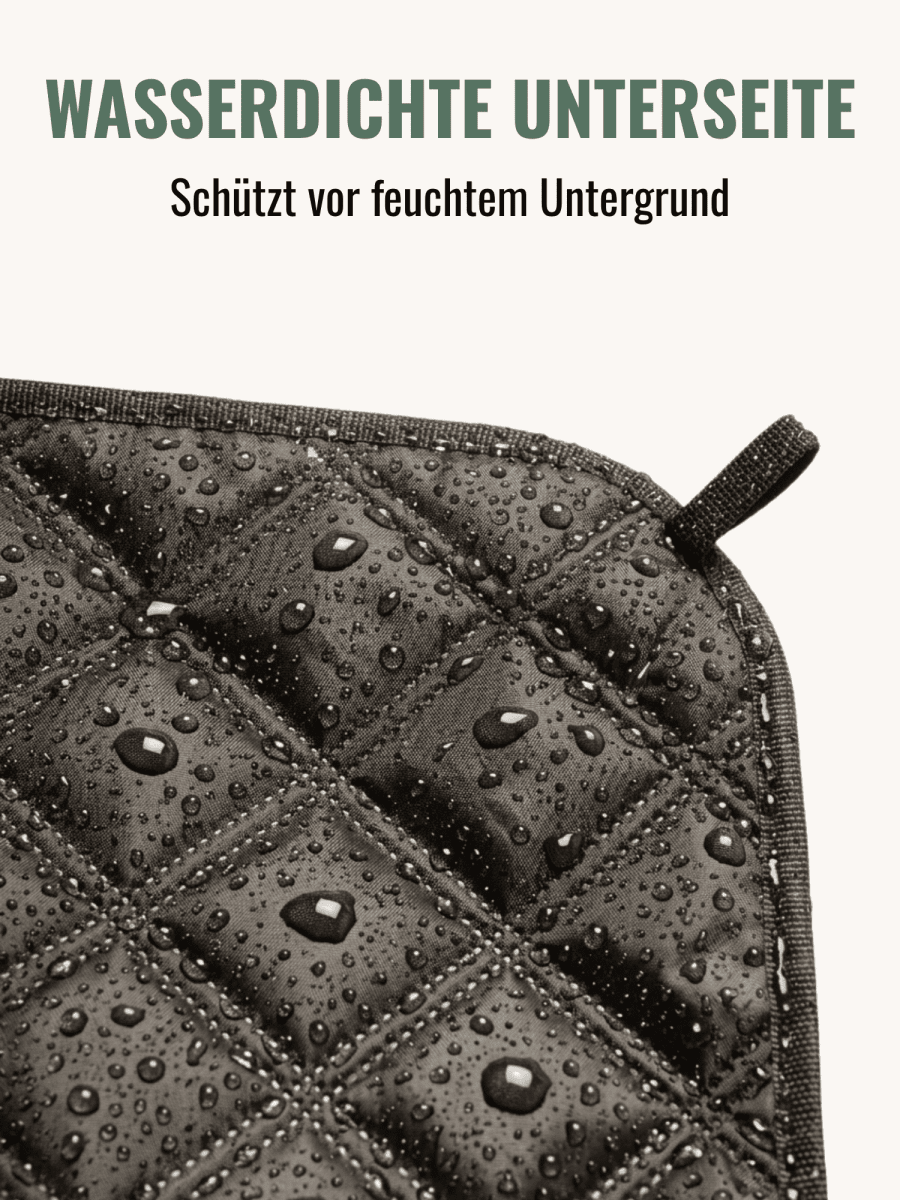 Aztec Trial - Picknick - und Stranddecke (isoliert) 200 x 200 cm - XXL Picknickmatte aus recyceltem PET - wasserdicht und wärmend - woodsandwaves.co